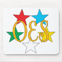 Círculo de OES de las estrellas Mousepad Tapetes De Ratón