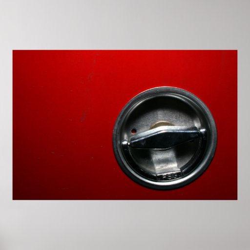 Círculo del cromo en el arte abstracto rojo para c poster