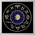 Círculo del zodiaco impresiones