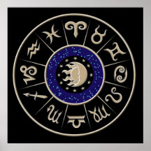 Círculo del zodiaco impresiones