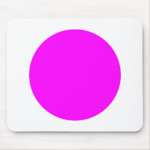 Círculo - magenta en blanco tapetes de raton