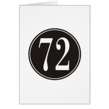 Círculo negro #72 tarjeton