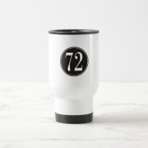 Círculo negro #72 taza