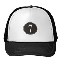 Círculo negro #7 gorros  