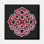 Círculo rojo de Knotwork del Celtic Imán