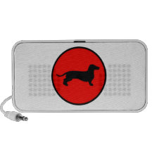 círculo trasero del doxie laptop altavoz