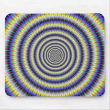 Círculos Boggling Mousepad del ojo Tapetes De Ratón