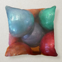Círculos contemporáneos y almohada abstracta de la