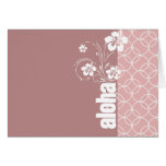 Círculos de color de malva; Hawaiana Tarjeta