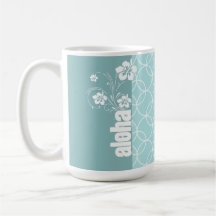 Círculos de los azules cielos; Hawaiana Tazas De Café