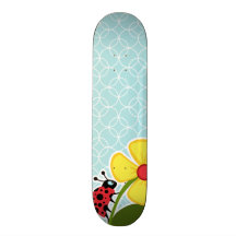Círculos de los azules cielos; Mariquita Patineta Personalizada