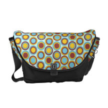 Círculos de tonalidad de moda retros de PennyCircl Bolsas Messenger