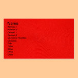 Círculos del fondo rojo tarjetas de negocio