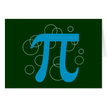 Círculos del pi felicitación