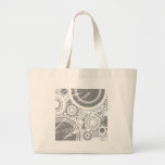 Círculos grises del Grunge: Arte del vector: Bolsas De Mano