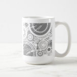 Círculos grises del Grunge: Arte del vector: Tazas