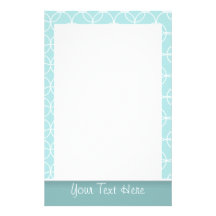 Círculos lindos de los azules cielos papelería personalizada