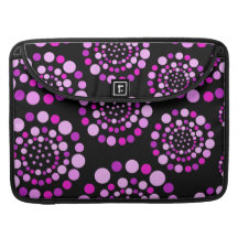 Círculos rosados de círculos funda macbook pro
