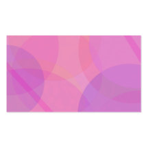 Círculos rosados tarjeta de negocio