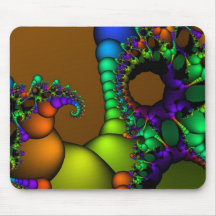 Círculos y burbujas del fractal alfombrilla de ratones