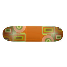 Círculos y cuadrados amarillos patinetas personalizadas