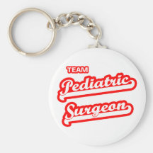 Cirujano pediátrico del equipo llaveros personalizados