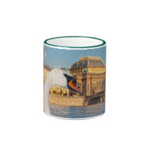 Cisne de la ciudad taza