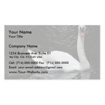 Cisne mudo tarjeta personal