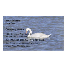 Cisne mudo tarjeta personal