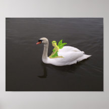 Cisne y Faerie Poster
