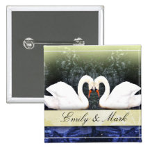 Cisnes elegantes en amor pins