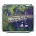 CISNES EN LOS JARDINES OCULTADOS DEL LAGO MANGA DE iPad