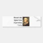Cita 15c de Thomas Jefferson Pegatina De Parachoque