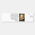 Cita 16c de Thomas Jefferson Pegatina De Parachoque