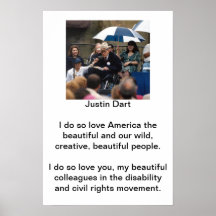 Cita 1 del dardo de Justin Posters
