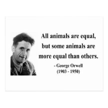 Cita 3b de George Orwell Tarjeta Postal