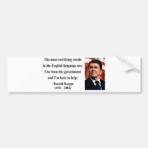 Cita 4b de Reagan Etiqueta De Parachoque