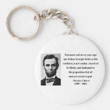 Cita 5b de Abraham Lincoln Llaveros