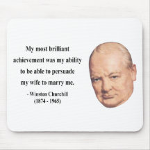 Cita 6b de Winston Churchill Alfombrillas De Ratones