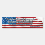 Cita Bumpersticker de Benjamin Franklin Etiqueta De Parachoque