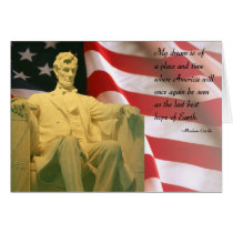Cita de Abraham Lincoln tarjetas