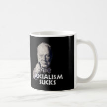 Cita de Churchill: ¡El socialismo chupa! Tazas