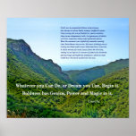 Cita de Goethe Poster
