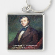 Cita de la maternidad de Robert Browning Llavero Personalizado