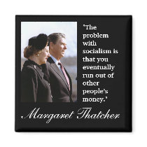 Cita de Margaret Thatcher "el problema… " imanes