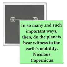 cita de Nicolás Copérnico Pins