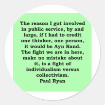 cita de Paul Ryan Etiqueta