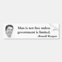 Cita de Ronald Reagan Pegatina De Parachoque
