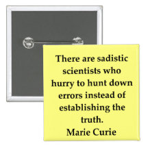 Cita de señora Curie Pins