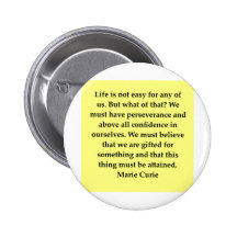 Cita de señora Curie Pins